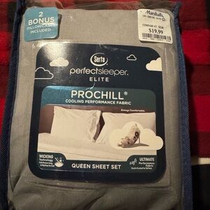 Serta PerfectSleeper Elite ProChill Queen Sheet Set - Silver